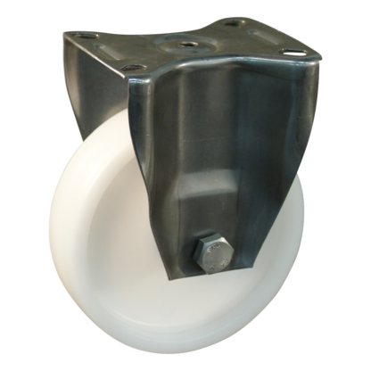 Bockrolle Edelstahl, 150mm Durchmesser, Gleitlager, 192mm Bauhöhe, BW487990