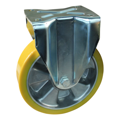 Bockrolle Stahl, 175mm Durchmesser, PU Lauffläche, Kugellager, 232mm Bauhöhe, BW391325