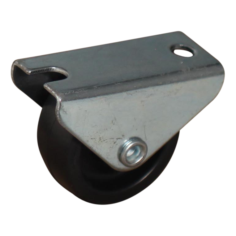 Bockrolle Stahl, 32mm Durchmesser, PP Lauffläche, Gleitlager, 34mm Bauhöhe, BW870878