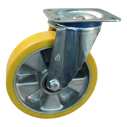 Lenkrolle Stahl, 175mm Durchmesser, PU Lauffläche, Kugellager, ZW954344