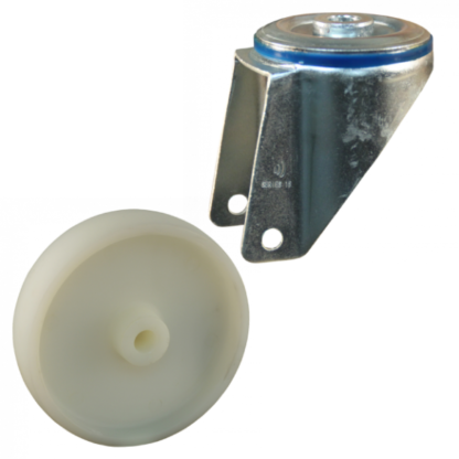 Lenkrolle Stahl, 200mm Durchmesser, PP Lauffläche, Rollenlager, ZW610359
