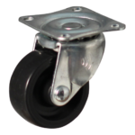 Lenkrolle Stahl, 38mm Durchmesser, PP Lauffläche, Gleitlager, ZW261124