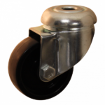 Lenkrolle Stahl, 50mm Durchmesser, PP Lauffläche, Gleitlager, ZW908547