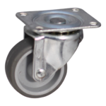 Lenkrolle Stahl, 50mm Durchmesser, TPE Lauffläche, Gleitlager, ZW432051