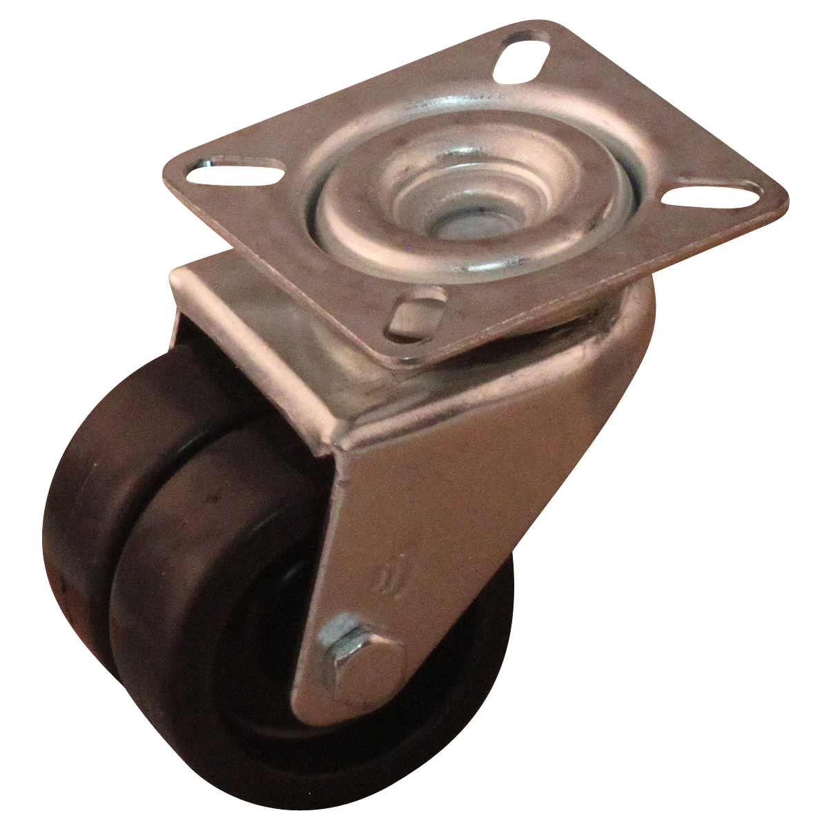 Lenkrolle Stahl, 75mm Durchmesser, PP Lauffläche, Gleitlager, ZW394487