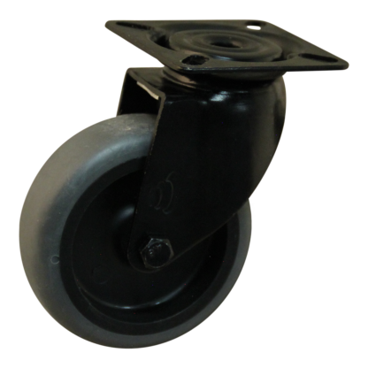 Lenkrolle Stahl, 75mm Durchmesser, TPE Lauffläche, Gleitlager, ZW294180