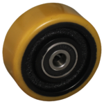 Rad Gusseisen, 100mm Durchmesser, PU Lauffläche, Kugellager, LW509230