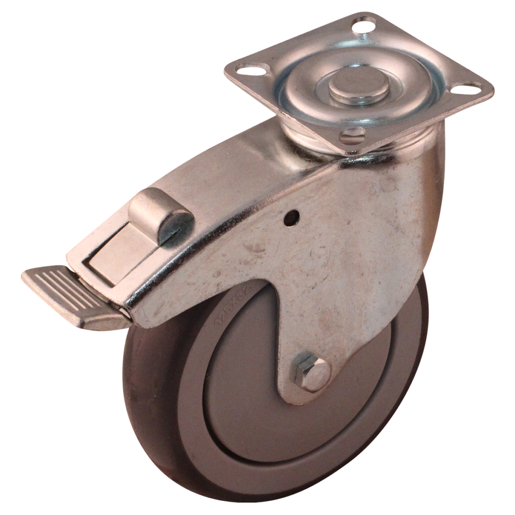 Lenkrolle met Bremse