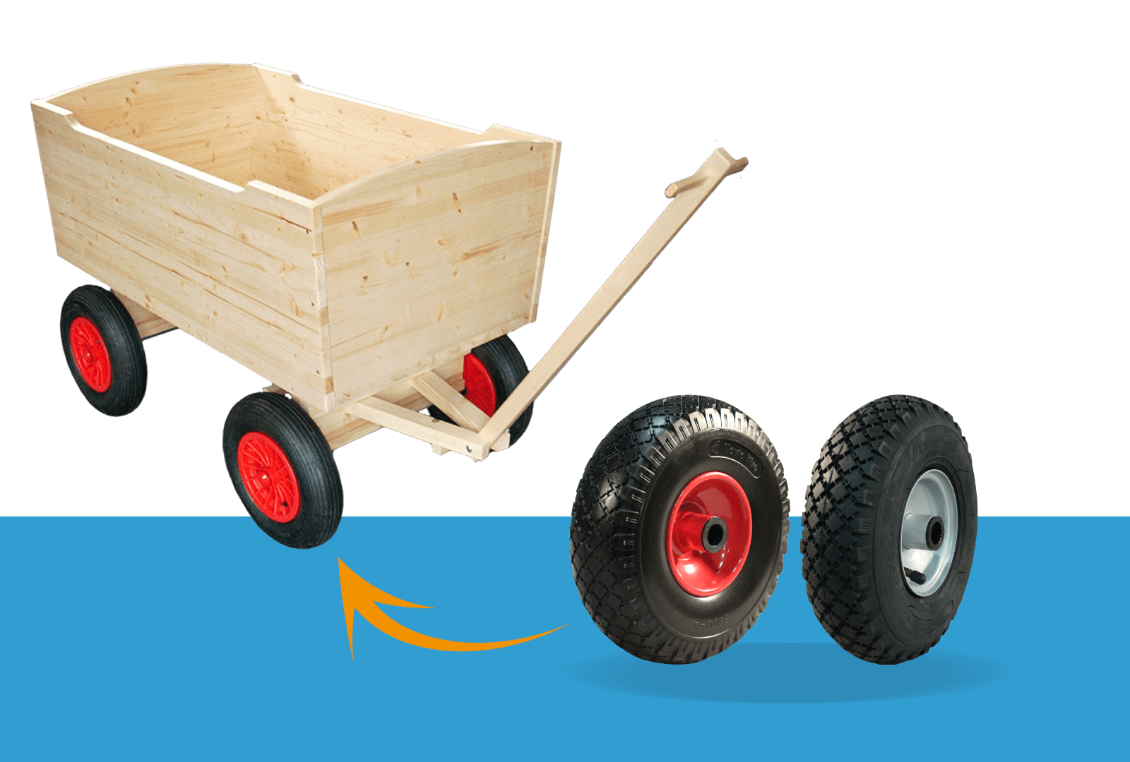 Räder und Achsen für Kunststoffbehälter