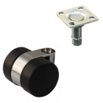 Lenkrolle Stahl, 30mm Durchmesser, PU Lauffläche, Gleitlager, ZW423217