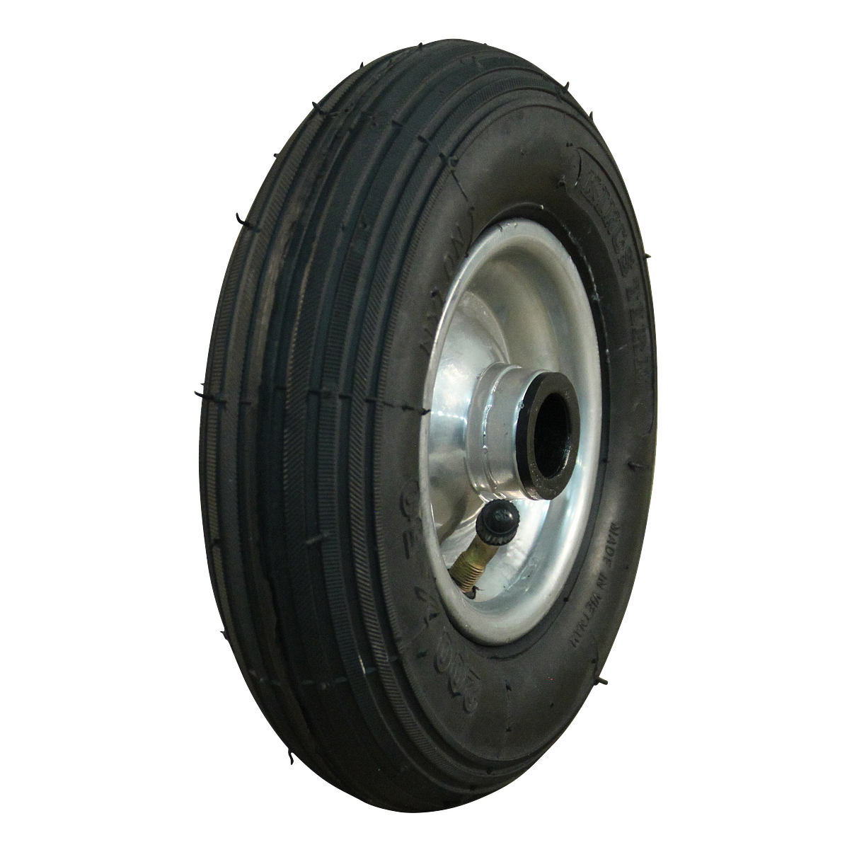 Rad Stahl, 200mm 2.00-4, Luftreifen 4PR, Rollenlager, V-5501, 20mm Achsloch, LW296694