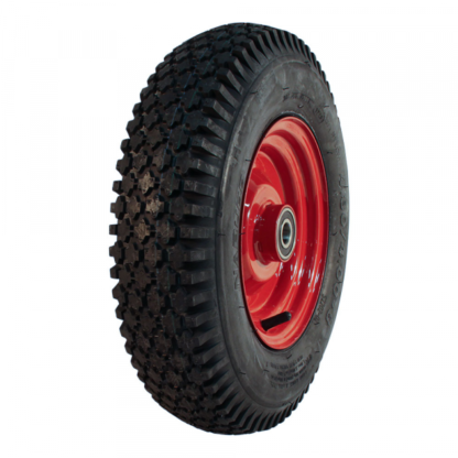 Schubkarrenrad Stahl, 400mm 4.80/4.00-8, Luftreifen 4PR, Kugellager, S-2202, 25mm Achsloch, LW449889