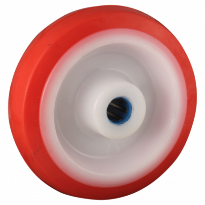 Rad Polyamid, 125mm Durchmesser, PU Lauffläche, Rollenlager Edelstahl, LW200087