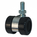 Lenkrolle Stahl, 30mm Durchmesser, PU Lauffläche, Gleitlager, ZW317241