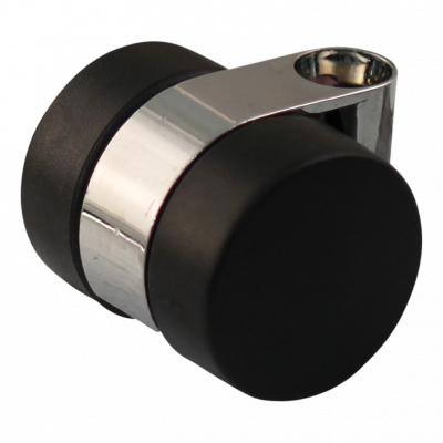 Lenkrolle Stahl, 30mm Durchmesser, PU Lauffläche, Gleitlager, ZW891854