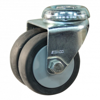 Lenkrolle Stahl, 75mm Durchmesser, TPE Lauffläche, Gleitlager, ZW779399