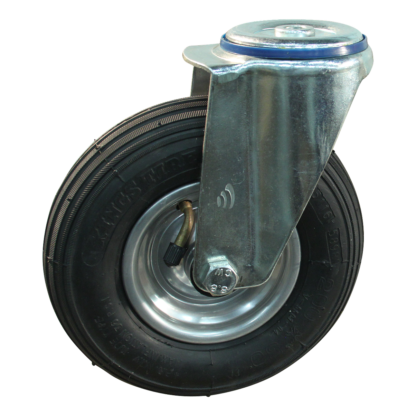 Lenkrolle Stahl, 200mm Durchmesser, Luftreifen Lauffläche, Rollenlager, ZW608323