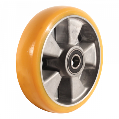 Rad Aluminium, 200mm Durchmesser, PU Lauffläche, Kugellager, LW490780