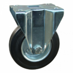 Bockrolle Stahl, 250mm Durchmesser, Gummi Lauffläche, Rollenlager, 305mm Bauhöhe, BW607282