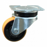 Lenkrolle Stahl, 75mm Durchmesser, PU Lauffläche, Kugellager, ZW786380