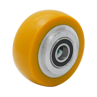 Rad Aluminium, 80mm Durchmesser, PU Lauffläche, Kugellager, LW370673