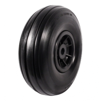 Rad Kunststoff, 260mm 3.00-4, PU Pannensicher, Gleitlager, 20mm Achsloch, LW205385