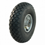 Rad Stahl, 260mm 3.00-4, Luftreifen 2PR, Kugellager, V-6605, 20mm Achsloch, LW841335