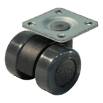 Lenkrolle Kunststoff, 32mm Durchmesser, PU Lauffläche, Gleitlager, ZW172107