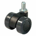 Lenkrolle Kunststoff, 36mm Durchmesser, TPE Lauffläche, Gleitlager, ZW159109