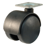 Lenkrolle Kunststoff, 50mm Durchmesser, PP Lauffläche, Gleitlager, ZW944418