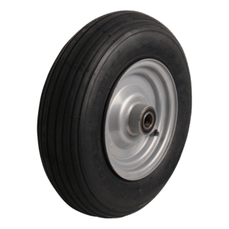 Rad Stahl, 400mm 4.80/4.00-8, Luftreifen 4PR, Kugellager, S-2301, 20mm Achsloch, LW518676