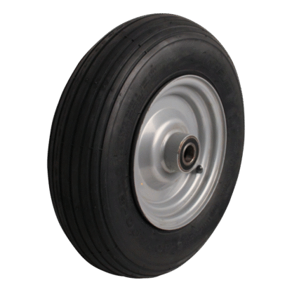 Rad Stahl, 400mm 4.80/4.00-8, Luftreifen 4PR, Kugellager, S-2301, 20mm Achsloch, LW518676