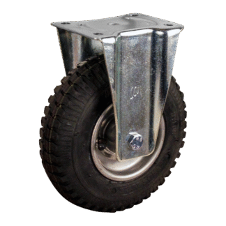 Bockrolle Stahl, 220mm Durchmesser, Luftreifen Lauffläche, Kugellager, 254mm Bauhöhe, BW930548