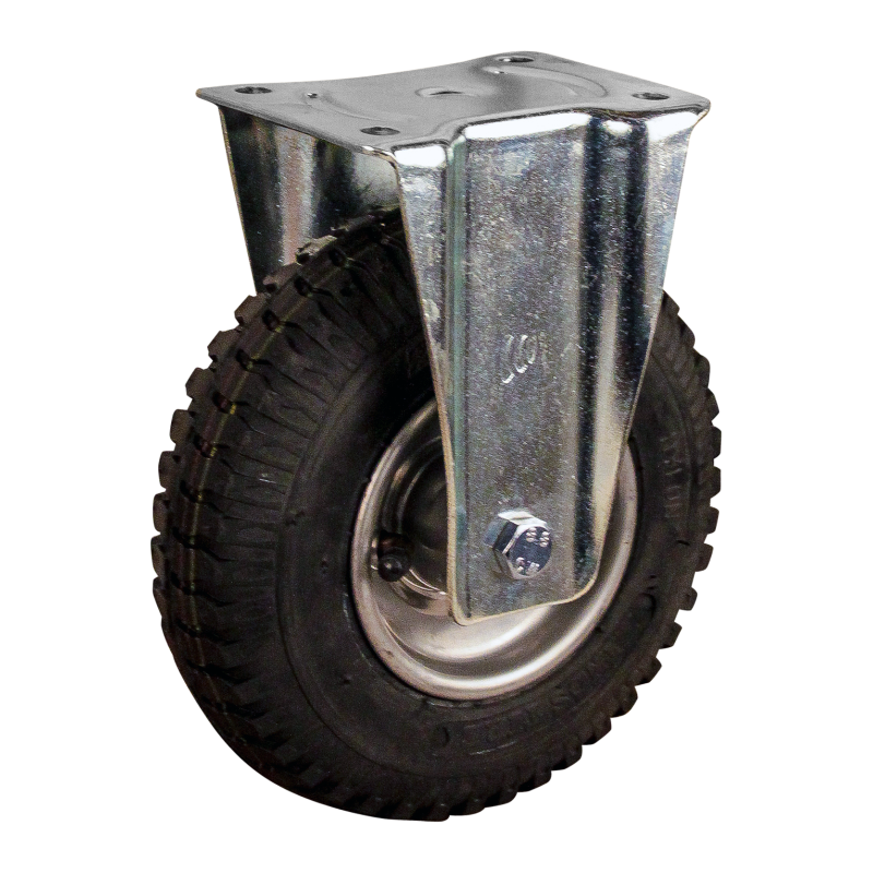 Bockrolle Stahl, 220mm Durchmesser, Luftreifen Lauffläche, Kugellager, 254mm Bauhöhe, BW930548