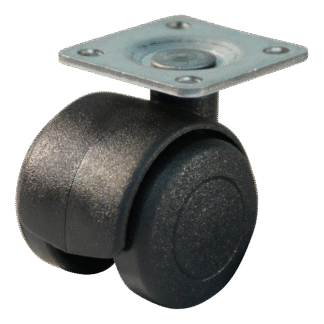 Lenkrolle Kunststoff, 33mm Durchmesser, Polyamid Lauffläche, Gleitlager, ZW646345