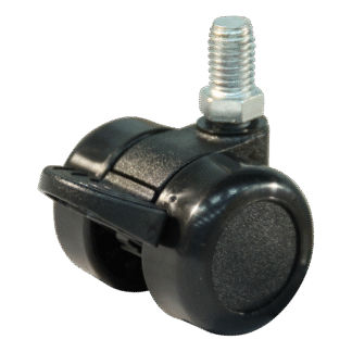 Lenkrolle Kunststoff, 36mm Durchmesser, Polyamid Lauffläche, Gleitlager, Radbremse, ZW117571