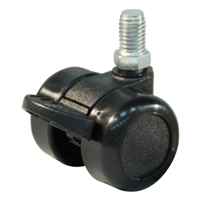 Lenkrolle Kunststoff, 36mm Durchmesser, Polyamid Lauffläche, Gleitlager, Radbremse, ZW117571