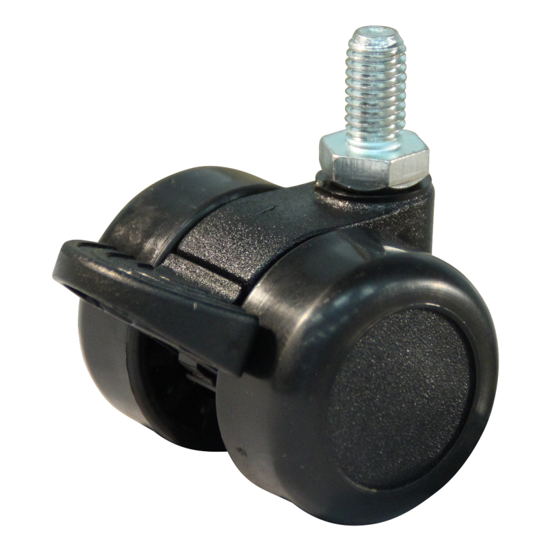 Lenkrolle Kunststoff, 36mm Durchmesser, Polyamid Lauffläche, Gleitlager, Radbremse, ZW664123