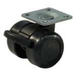 Lenkrolle Kunststoff, 36mm Durchmesser, Polyamid Lauffläche, Gleitlager, Radbremse, ZW745291