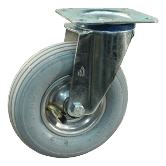 Lenkrolle Stahl, 200mm Durchmesser, Luftreifen Lauffläche, Rollenlager, ZW565682