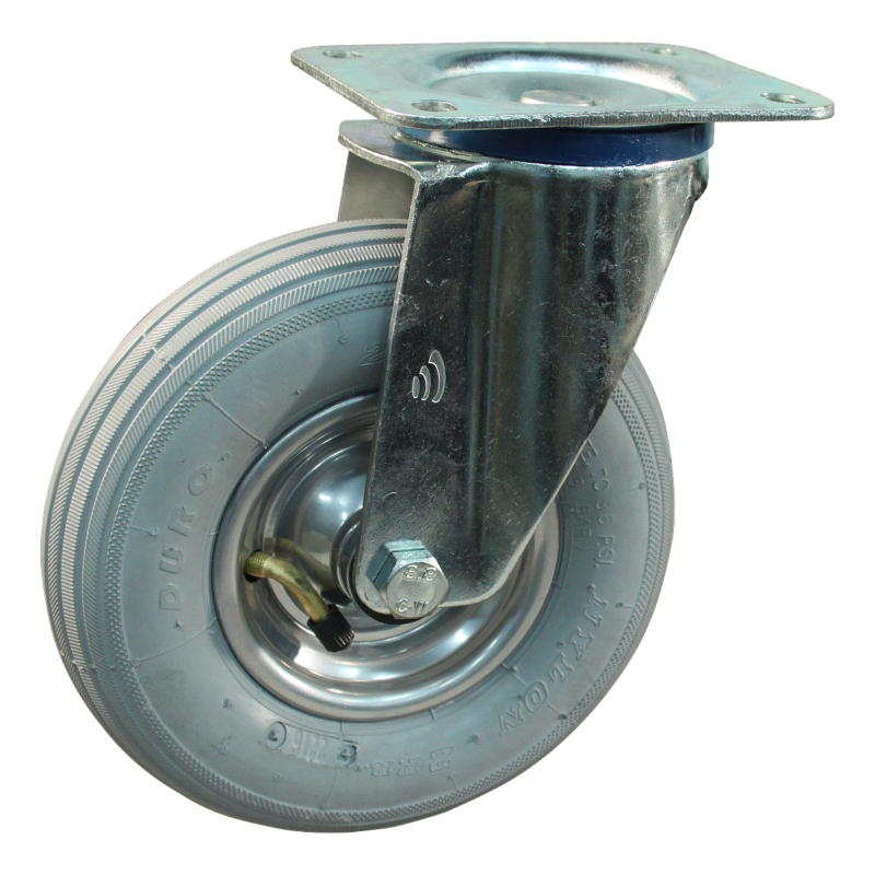 Lenkrolle Stahl, 200mm Durchmesser, Luftreifen Lauffläche, Rollenlager, ZW565682