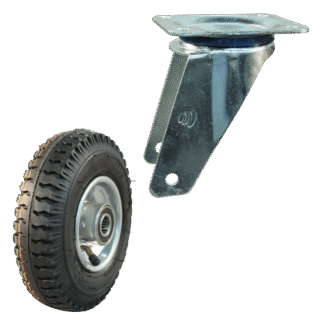 Lenkrolle Stahl, 220mm Durchmesser, Luftreifen Lauffläche, Kugellager, ZW246695