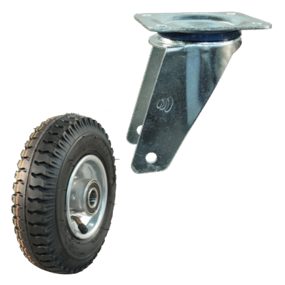 Lenkrolle Stahl, 220mm Durchmesser, Luftreifen Lauffläche, Kugellager, ZW246695