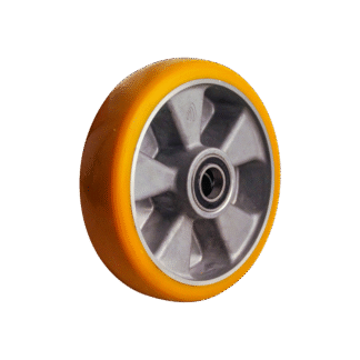Rad Aluminium, 200mm Durchmesser, PU Lauffläche, Kugellager, LW432100