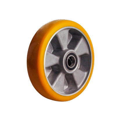 Rad Aluminium, 200mm Durchmesser, PU Lauffläche, Kugellager, LW432100