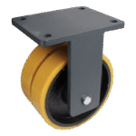 Bockrolle Stahl, 150mm Durchmesser, PU Lauffläche, Kugellager, 215mm Bauhöhe, BW799100