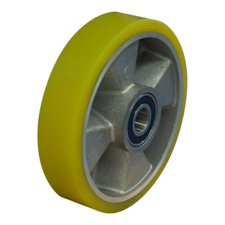 Rad Aluminium, 100mm Durchmesser, PU Lauffläche, Kugellager, LW895541
