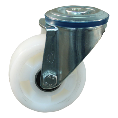 Lenkrolle Stahl, 100mm Durchmesser, Polyamid Lauffläche, Kugellager, ZW994656