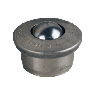 Kugelrolle, Edelstahlkugel, Edelstahlgehäuse, Kugelabmessung 15.8mm, KP142337