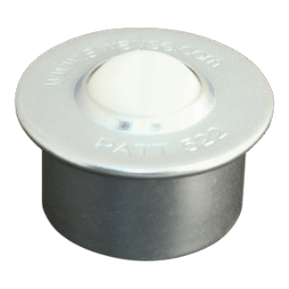 Kugelrolle, PA-Kugel, verzinktes Gehäuse, Kugelabmessung 22.2mm, KP583913